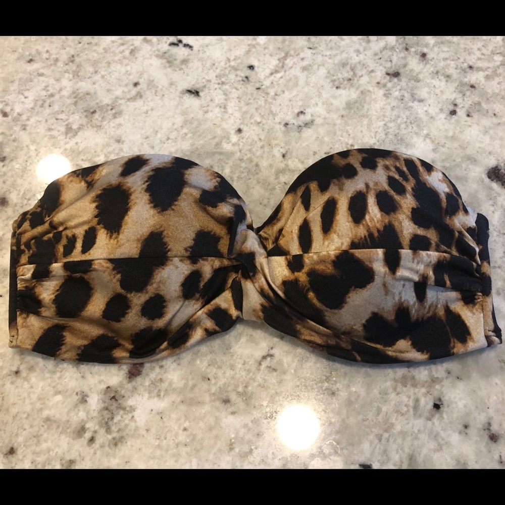 Victoria’s Secret Leopard Print Swim Top